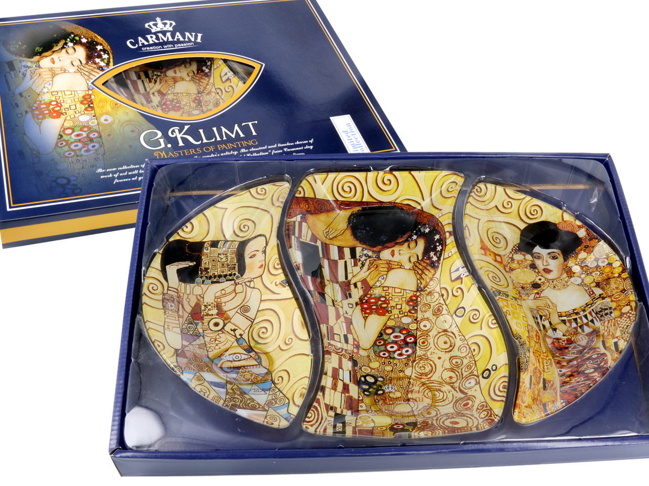Carmani, Dekorativer Teller. G. Klimt (3-teilig)