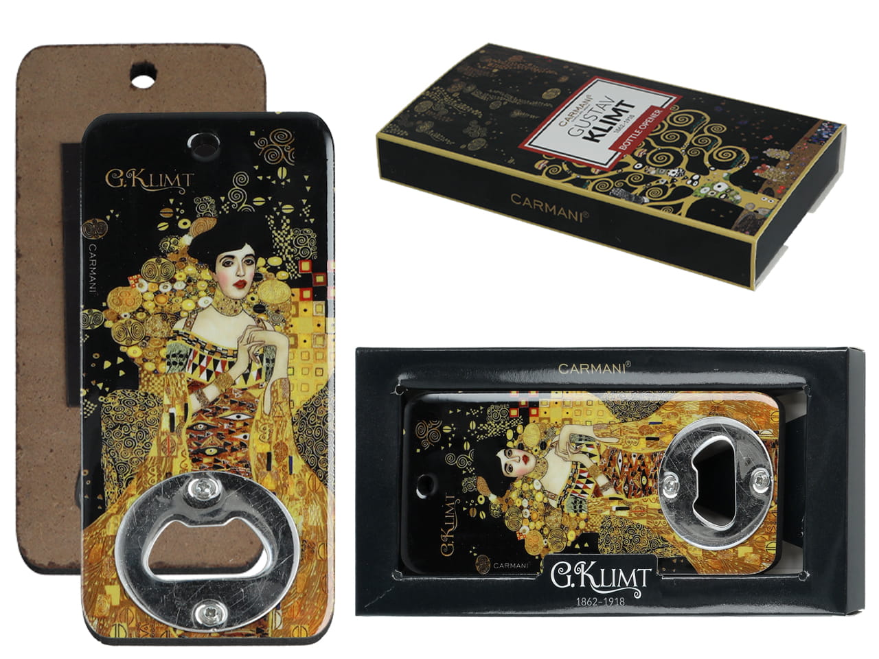 Carmani, Flaschenöffner - Gustav Klimt/adele Bloch-bauer