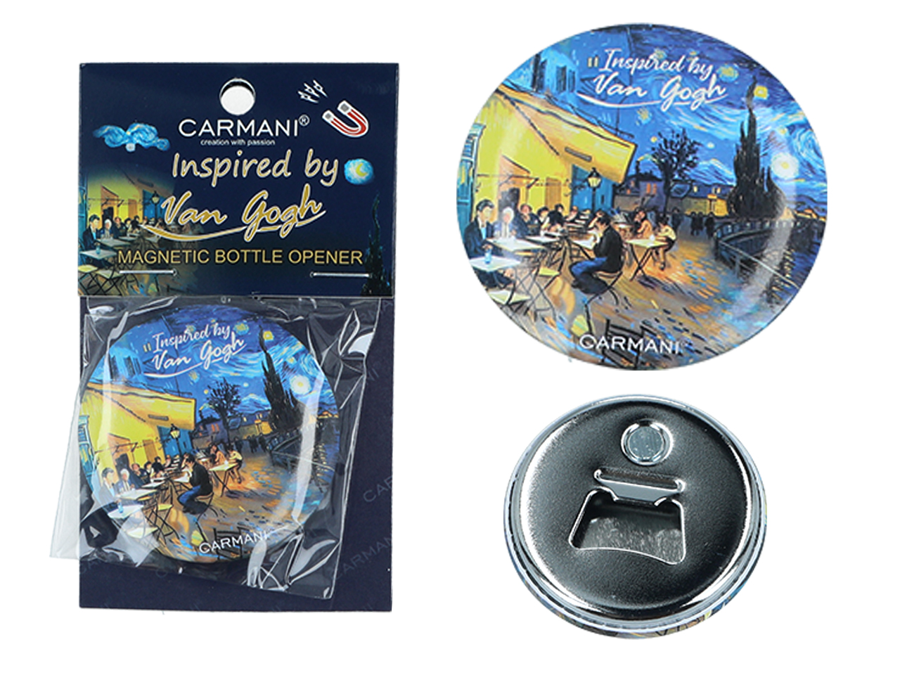 Carmani, Flaschenöffner Mit Magnet – Inspiriert Von Den Werken Van Goghs