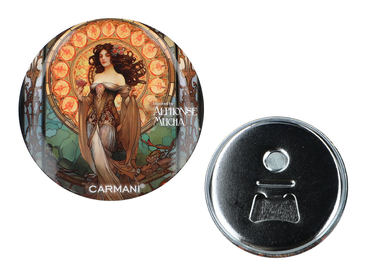 Carmani, Flaschenöffner Mit Magnet – Inspiriert Von Den Werken A. Muchas