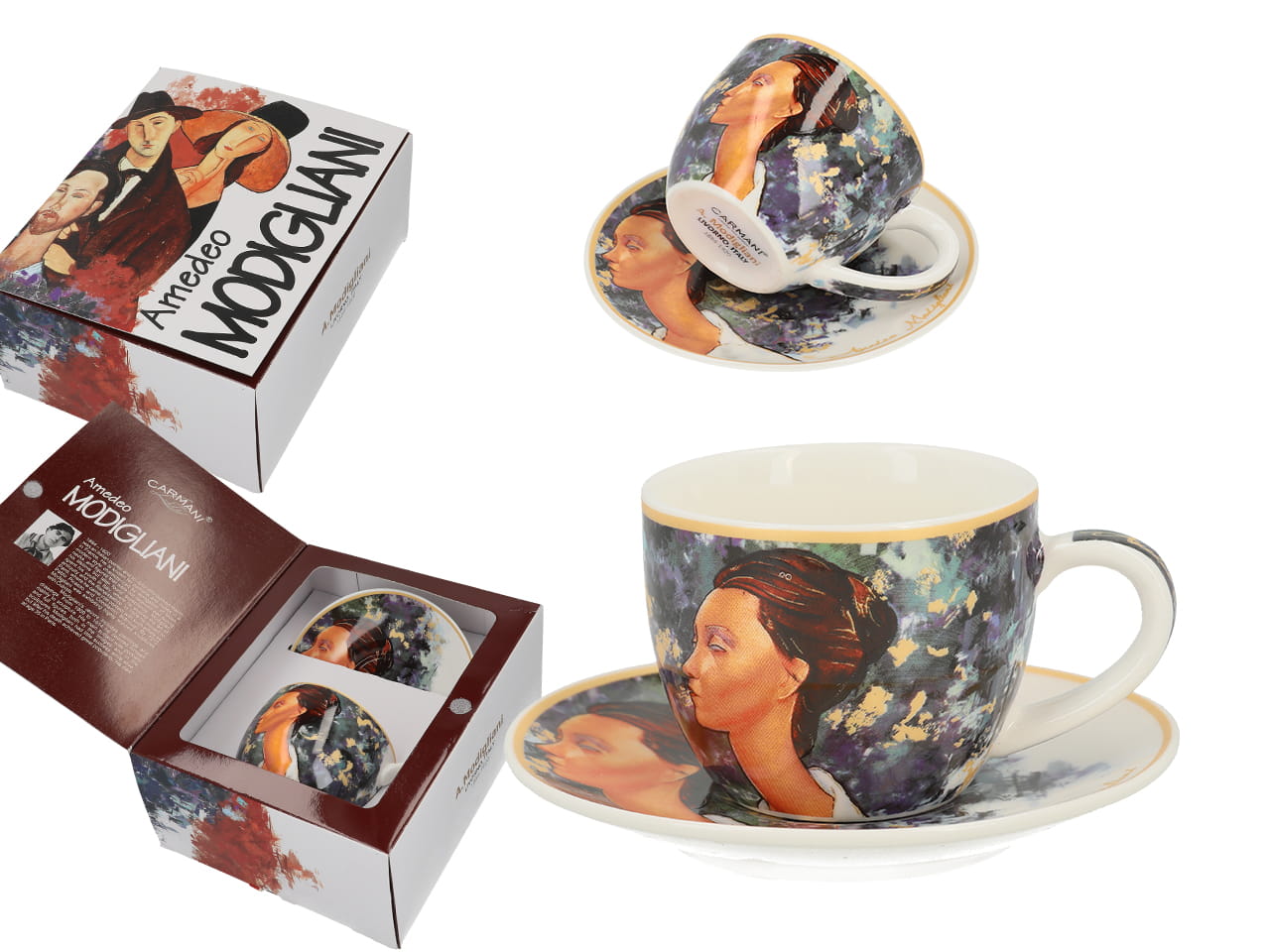 Carmani, Espressotasse Mit Untertasse Von A. Modigliani