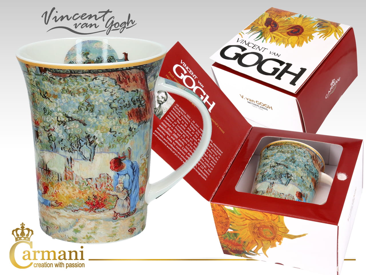 Carmani, Porzellanbecher - Van Gogh/erster Schritt