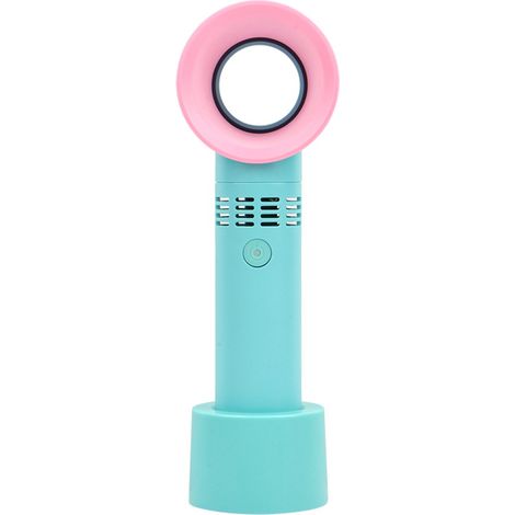 Mini-ventilator Ohne Rotorblätter – Usb-aufladbar – 3 Geschwindigkeitsstufen – Für Wimpernverlängerungen – 1200 Mah – Mit Ständer Und Usb-kabel