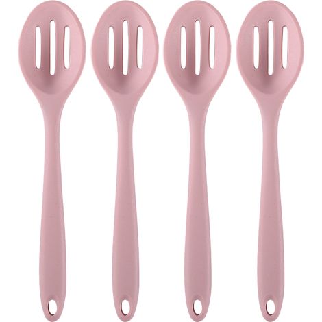 Silikon-abtropflöffel – Hitzebeständig Bis 260 °c – Zum Kochen, Mischen Und Servieren – 4er-set