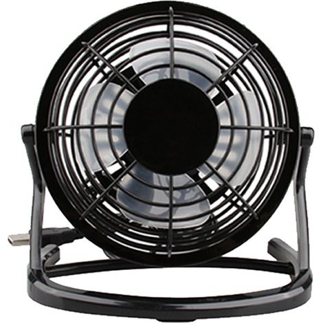 Tischventilator – 15 Cm – Metallkonstruktion – 360° Verstellbarer Neigungswinkel – Usb-anschluss – 1 Stück