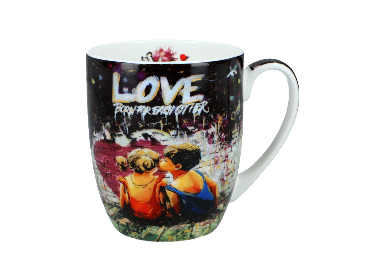 Carmani, Porzellanbecher T. Camio 380ml - Graffiti