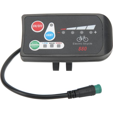 Display Für E-bikes – Wasserdicht Gemäß Ip65 – 5-poliger Wasserdichter Stecker – Für 24-v-systeme – 1 Stück