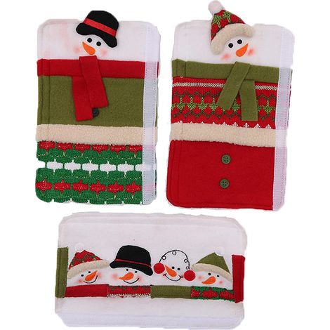 Kühlschrankgriffabdeckung – Weihnachtsdekoration Für Backofentür Und Küchengeräte – 2er-set