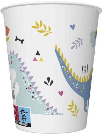 Set Bestehend Aus Tellern, Tassen, Servietten, Tischdecke Und Dinosaurierfigur