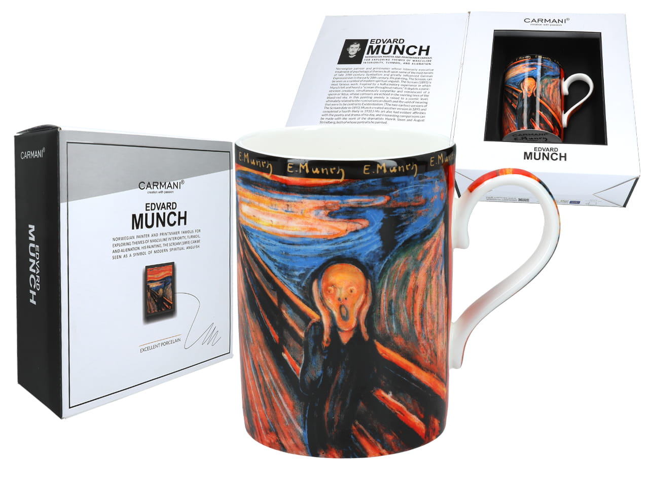 Carmani, 370-ml-tasse – Edvard Munch/der Schrei