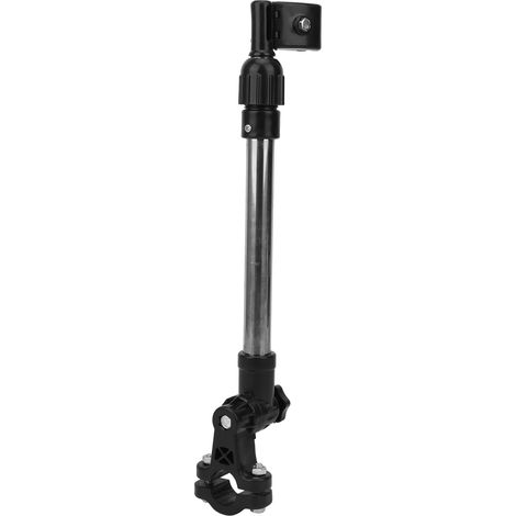 Verstellbarer Sonnenschirmständer Aus Edelstahl Und Abs-kunststoff – Kompatibel Mit Fahrrädern, Rollern, Kinderwagen Und Rollstühlen – Rohrdurchmesser 22 Bis 25 Mm – 1 Stück