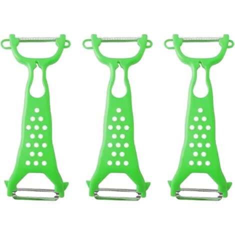 Julienne-schäler – Gezahnte Klinge Aus Edelstahl – Für Gemüse, Obst, Äpfel, Karotten, Orangen – 3er-set