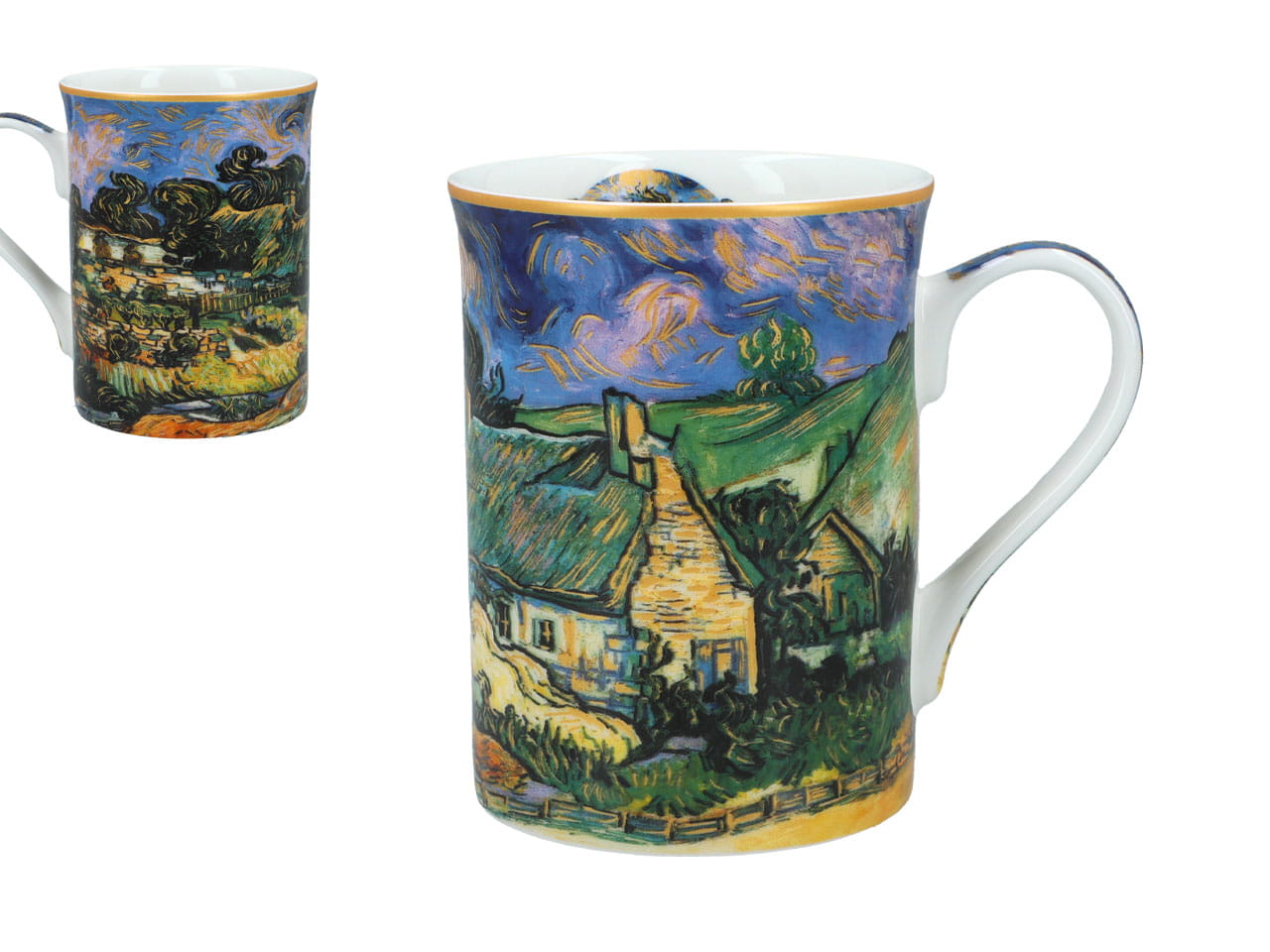 Carmani, Klassische Tasse 360 Ml – Van Gogh/reetgedeckte Häuser In Cordeville