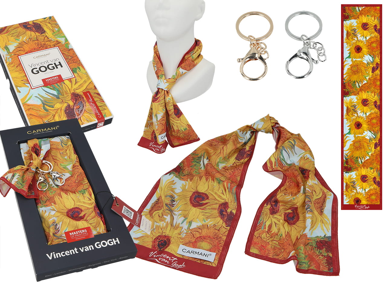 Taschenanhänger – V. Van Gogh. Sonnenblumen (carmani)