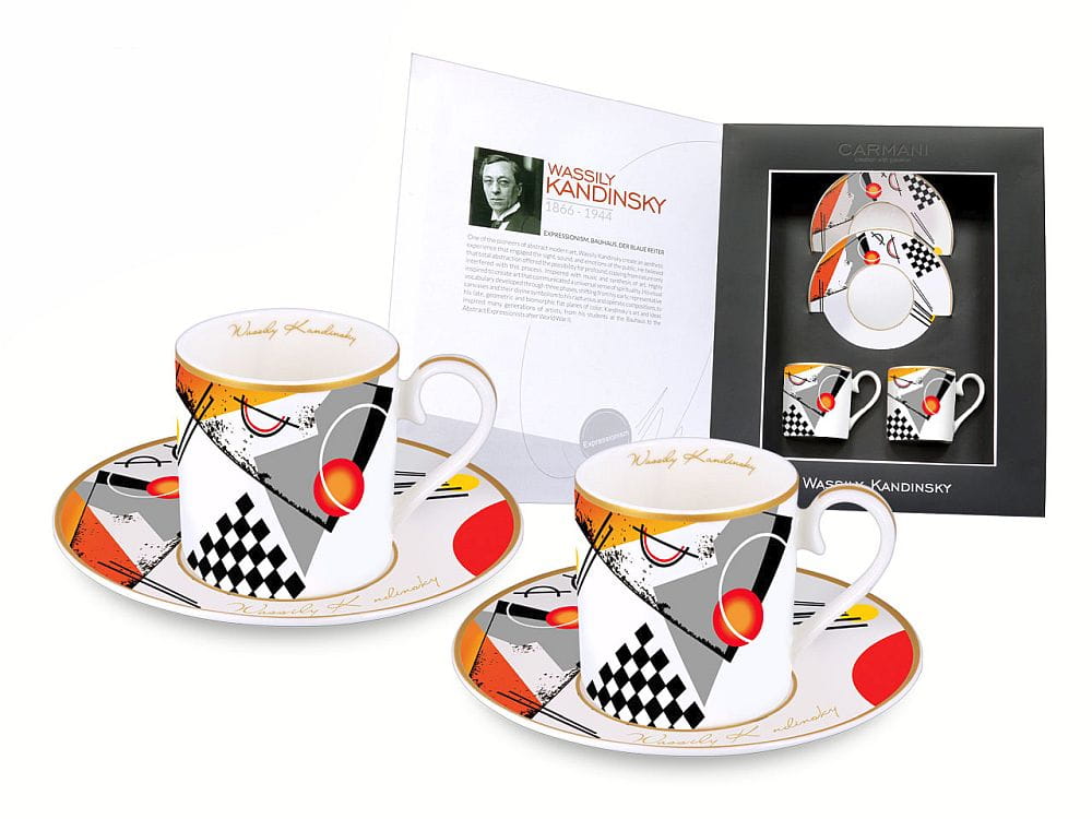 Carmani, Set Aus 2 Espressotassen - Wassily Kandinsky.