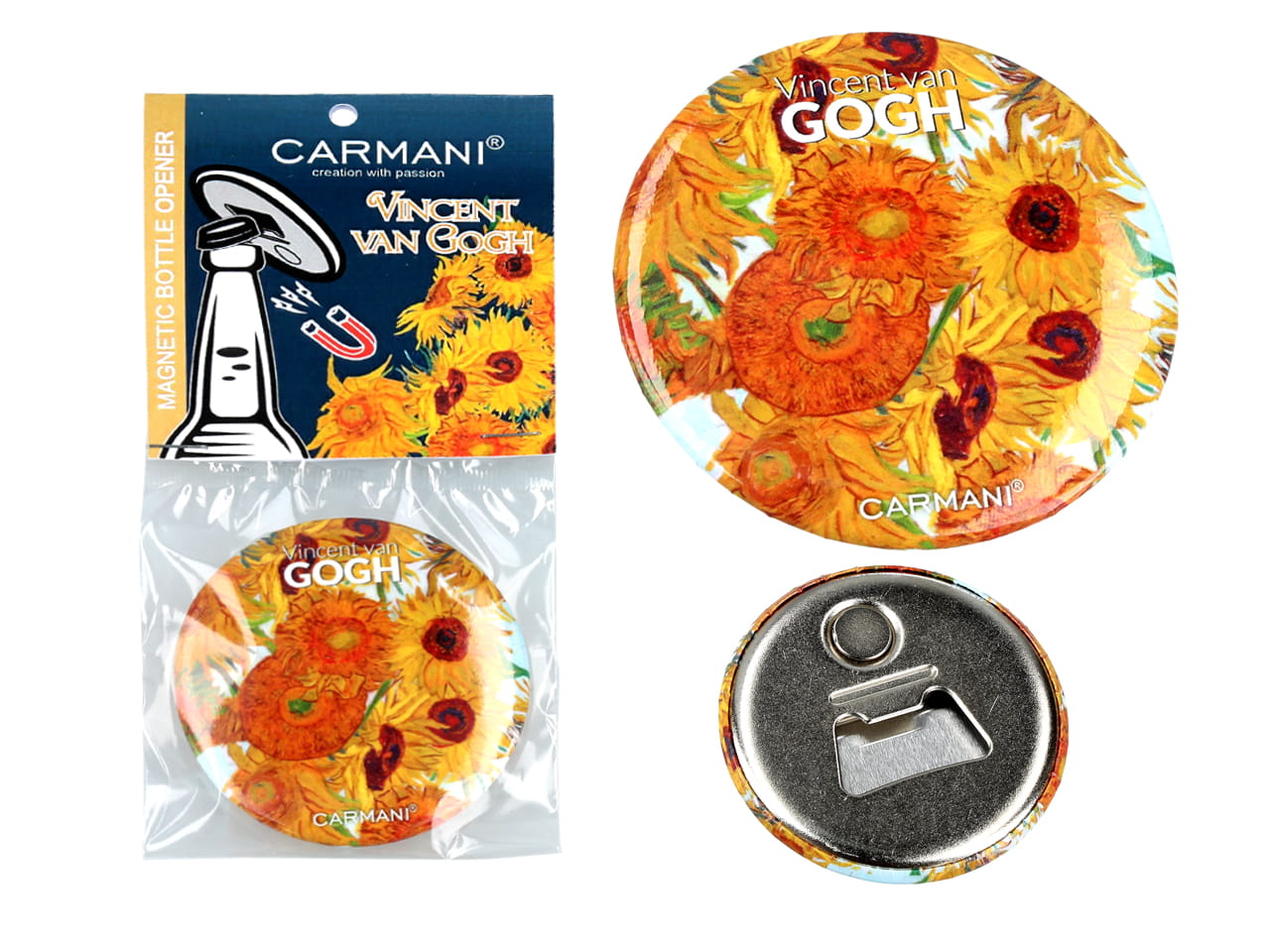 Magnetischer Flaschenöffner – V. Van Gogh, Sonnenblumen (carmani)
