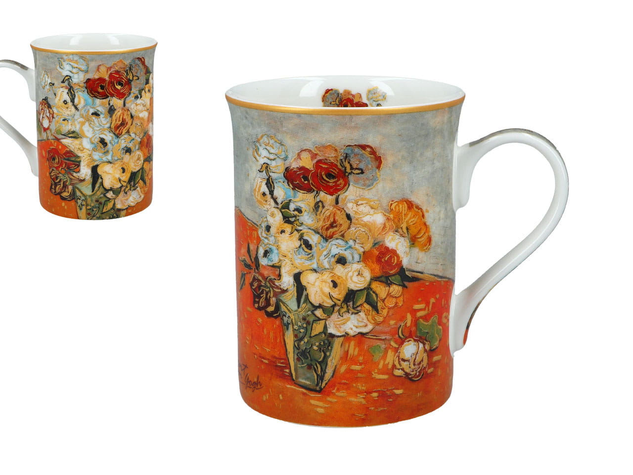 Carmani, Klassische Tasse 360 Ml - Van Gogh/rosen Und Anemonen