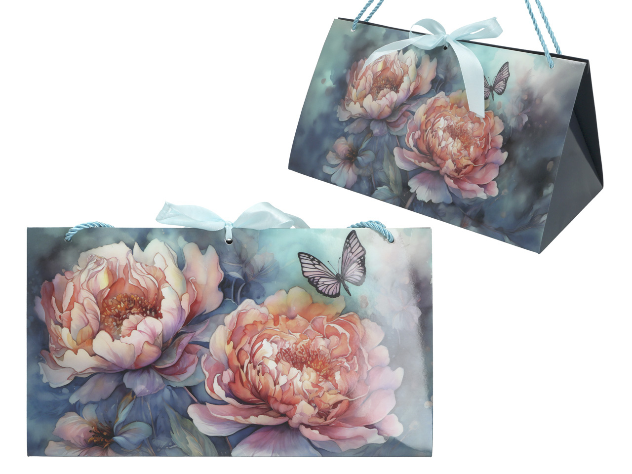 Set Mit 6 Dekorativen Taschen - Blumen (carmani)