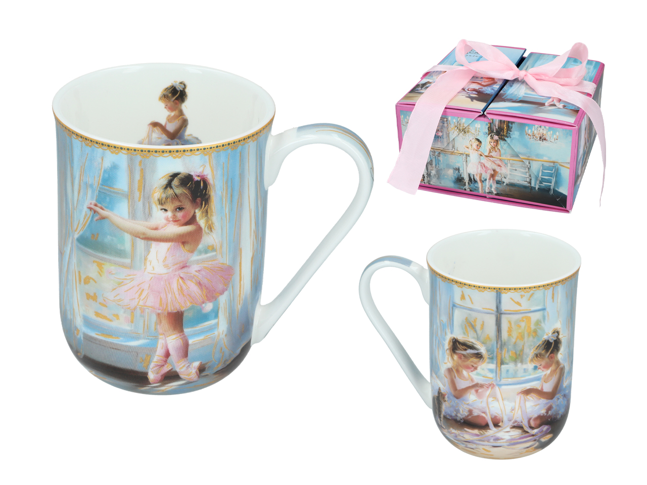 Carmani, Porzellantasse 360ml - Laura Lozano/little Balerines, Kleine Ballerinas