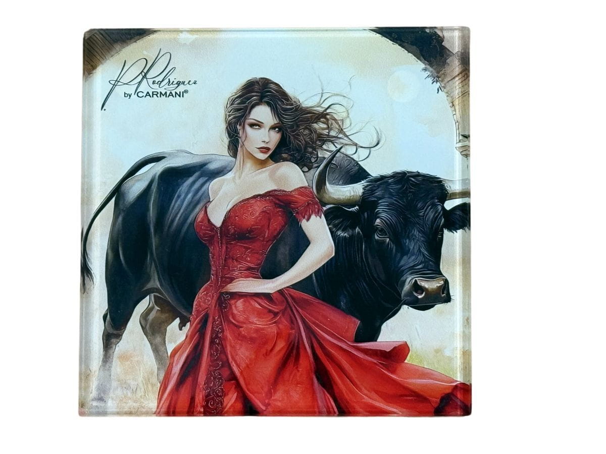 Carmani, Glasuntersetzer 11,5 X 11,5 Cm - P. Rodriguez/spanish Passions