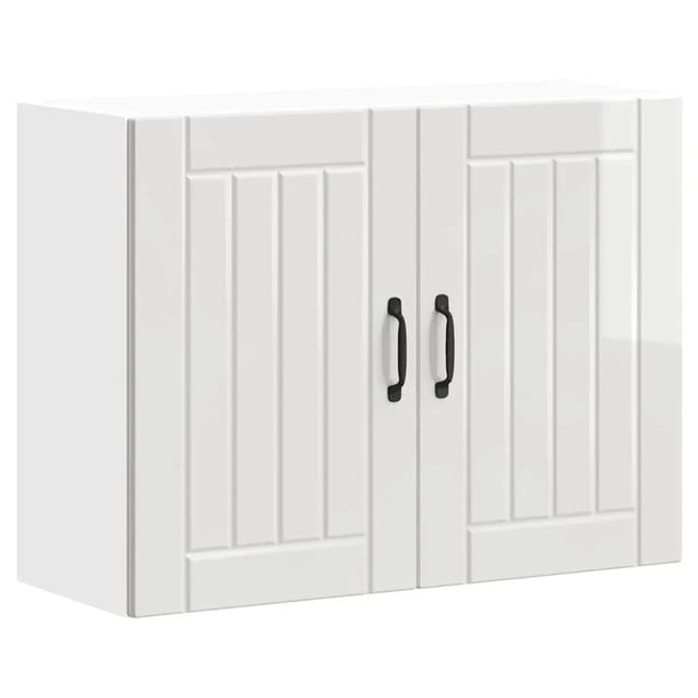 vidaXL Küchen-Hängeschrank Lucca Hochglanz-Weiß Holzwerkstoff 853829