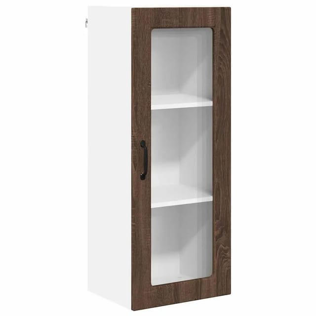 vidaXL Küchenwandschrank mit Regal Braun Eichen-Optik 40 x 31 x 100 cm 885452