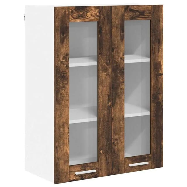 vidaXL Hängeschrank mit Tür Riga Geräucherte Eiche 60 x 31 x 80 cm 884318