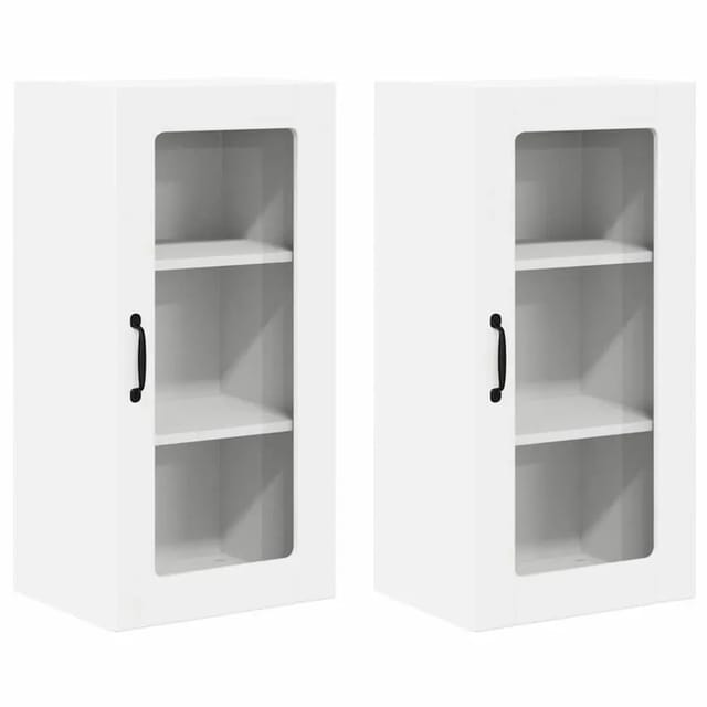 vidaXL Küchenwandschrank 2 Stk Weiß 40 x 31 x 80 cm Holzwerkstoff 885336