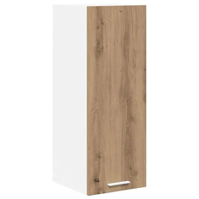 vidaXL Hängeschrank Riga Artisan-Eiche und Weiß 30 x 31 x 80 cm 884256