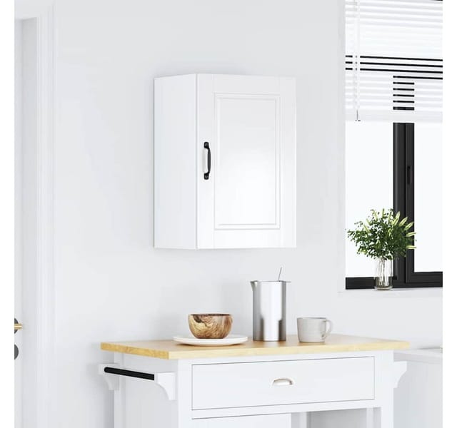 vidaXL Küchen-Hängeschrank Porto Hochglanz-Weiß Holzwerkstoff 854029