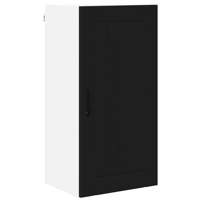 vidaXL Küchenschrank mit Regal Schwarz 40 x 31 x 80 cm Holzwerkstoff 885026