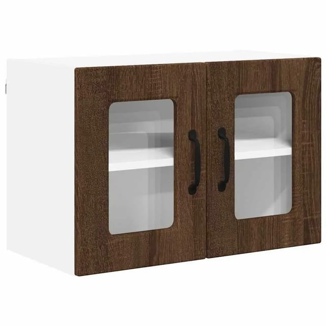 vidaXL Küchenwandschrank mit Regal Braun Eichen-Optik 60 x 31 x 40 cm 885329