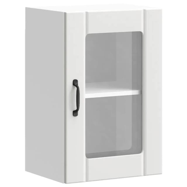 vidaXL Küchen-Hängeschrank mit Glastür Lucca Weiß 853767