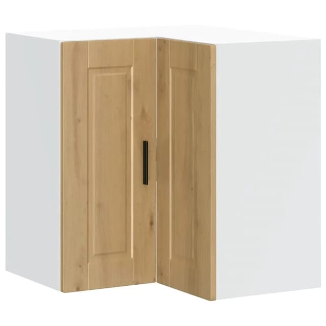 vidaXL Küchen-Eckhängeschrank Porto Artisan-Eiche Holzwerkstoff 854106