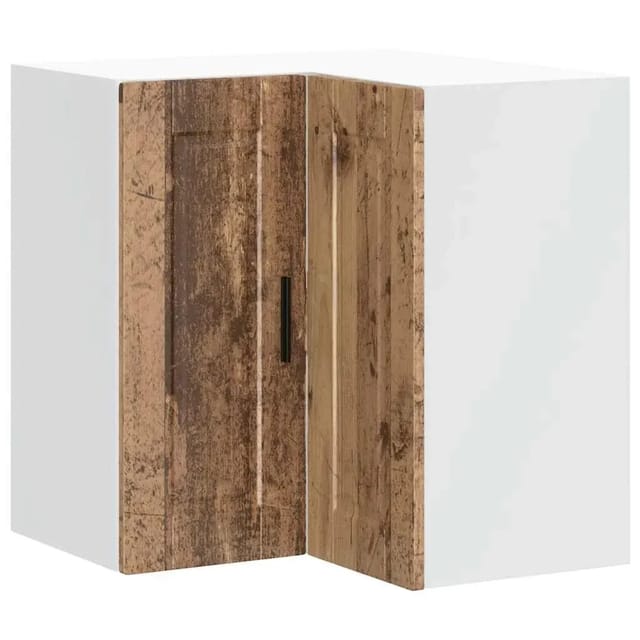 vidaXL Küchen-Eckhängeschrank Porto Altholz-Optik Holzwerkstoff 854105