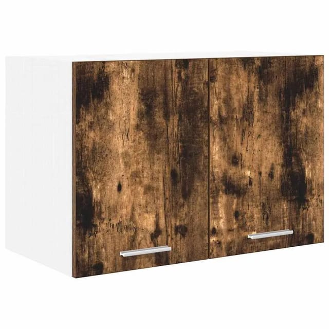 vidaXL Hängeschrank Riga Geräucherte Eiche und Weiß 60 x 31 x 40 cm 884170