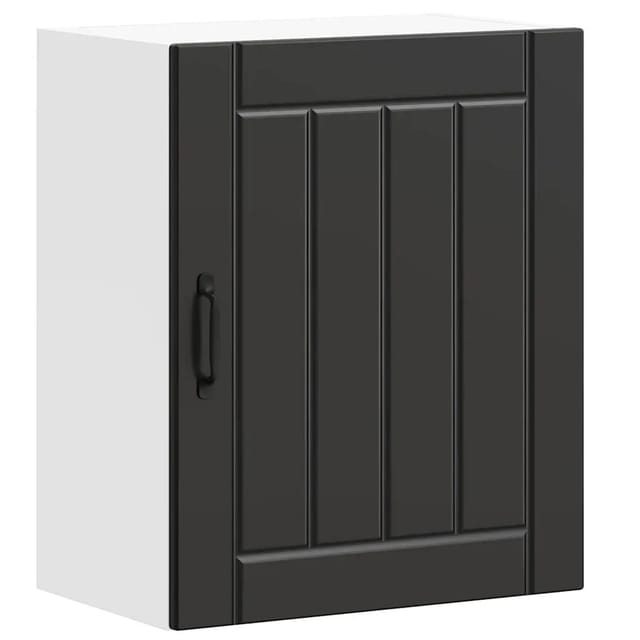 vidaXL Küchen-Hängeschrank Lucca Schwarz Holzwerkstoff 853799