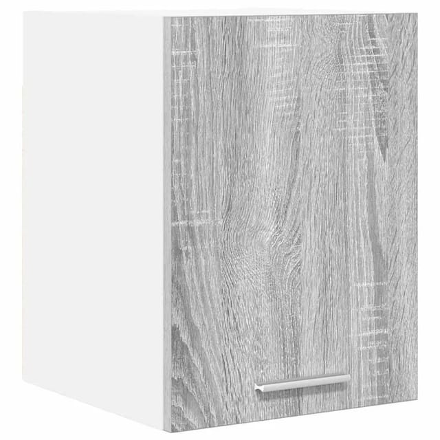 vidaXL Hängeschrank mit Tür Riga Grau Sonoma und Weiß 30 x 31 x 40 cm 884124