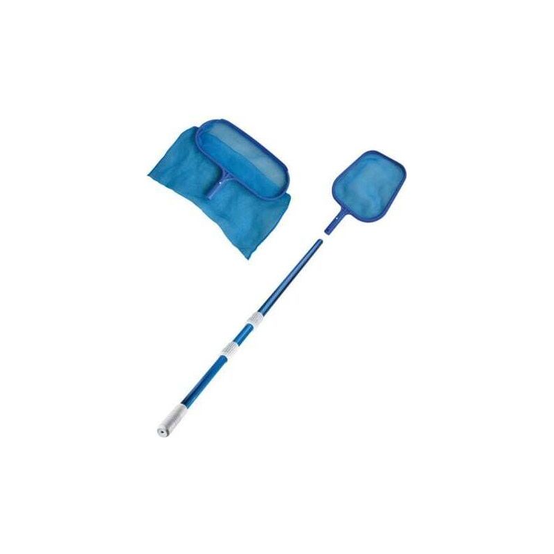 Doppel-poolskimmer-set Mit Teleskopstange (flachskimmer + Tiefskimmer)