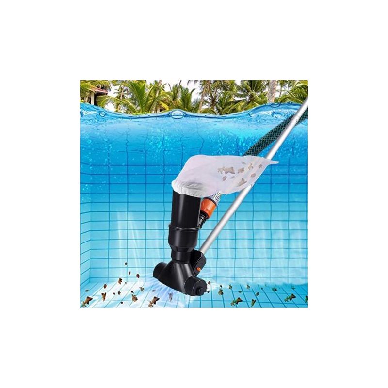 Dv-l003 Pool-jet-staubsauger-set Mit 5-teiligem Aluminiumstiel, Manueller Poolbodenreiniger