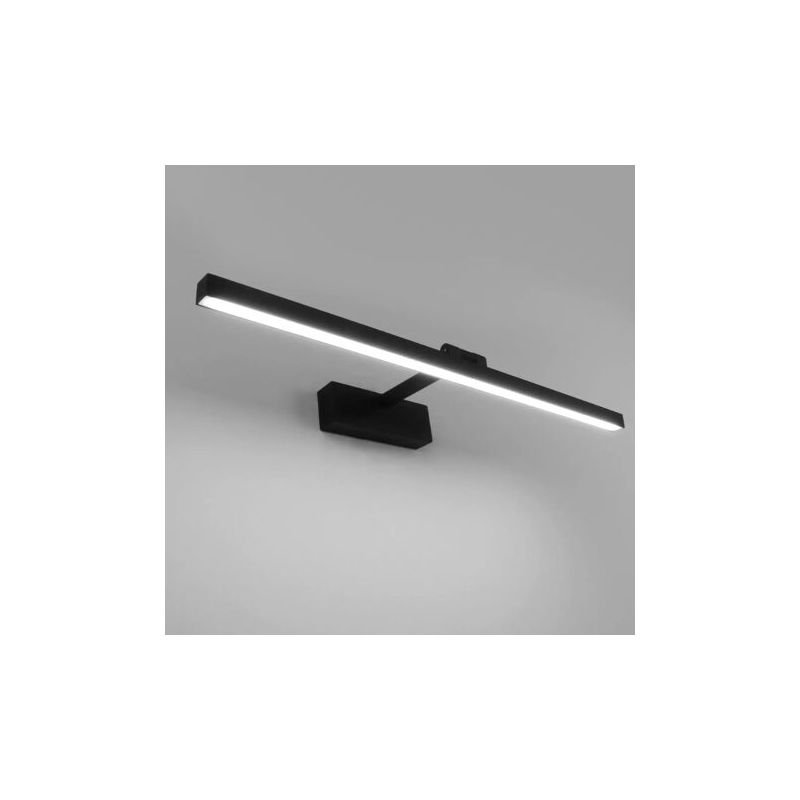 Schwarze Led-badezimmerspiegelleuchte, 50 Cm, 12 W, Kaltweißes Licht (6000 K)