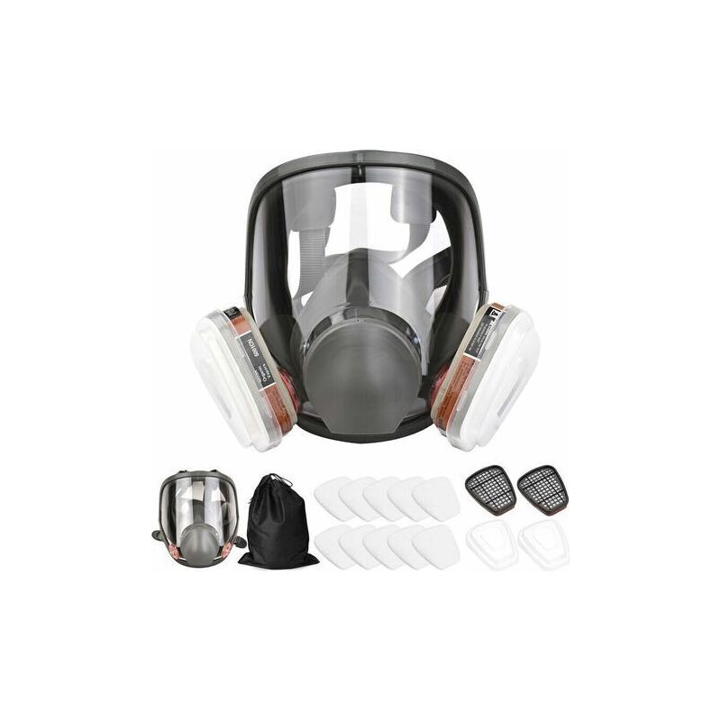 Vollgesichts-gasmaske Modell 6800 Mit Filterpatrone Nr. 3 + 20 Partikelfiltern