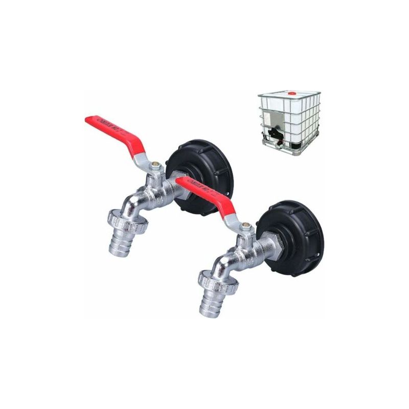 1/2-zoll-aluminiumhahn + Nippelanschluss Für Ibc-tank