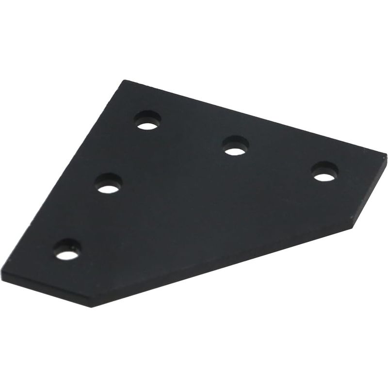 Deying 2020/3030/4040/45 5-loch-verbindungsplatte Aus Aluminium In L-form, Modell 2020l, Schwarz