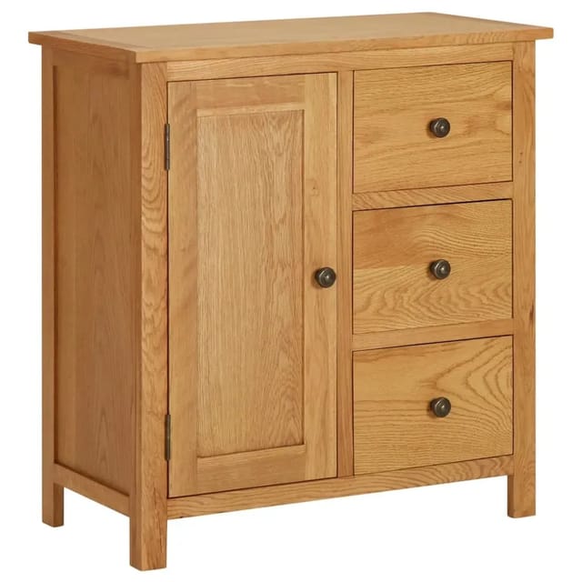 vidaXL Küchenschrank 70x35x75 cm Massivholz Eiche 289188
