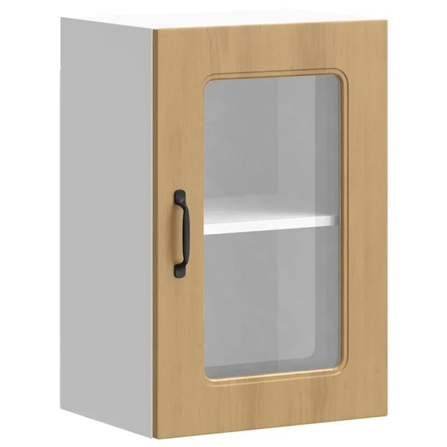 vidaXL Küchen-Hängeschrank mit Glastür Kalmar Artisan-Eiche Holzwerkstoff 853536