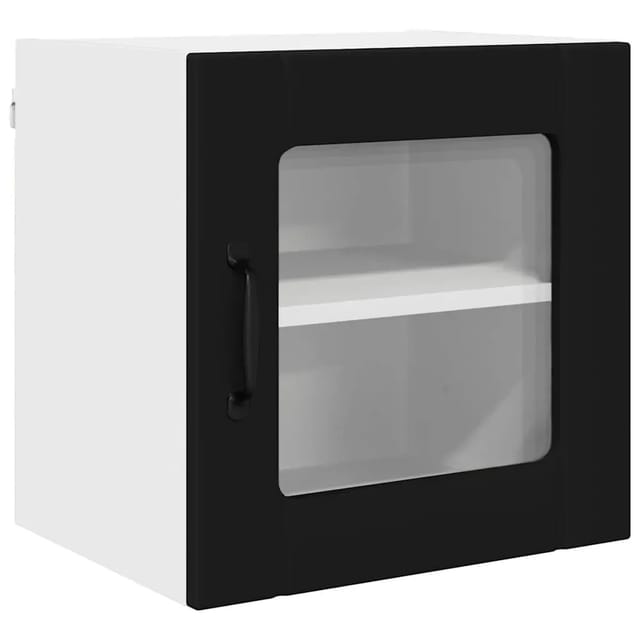 vidaXL Küchenschrank mit Regal Schwarz 40 x 31 x 40 cm Holzwerkstoff 884836