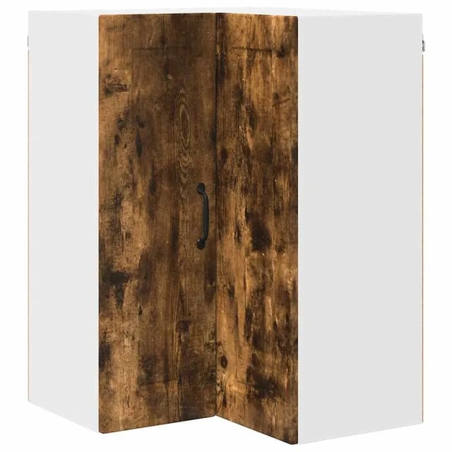 vidaXL Küchenwandschrank mit Regal Geräucherte Eiche 57 x 57 x 80 cm 885430