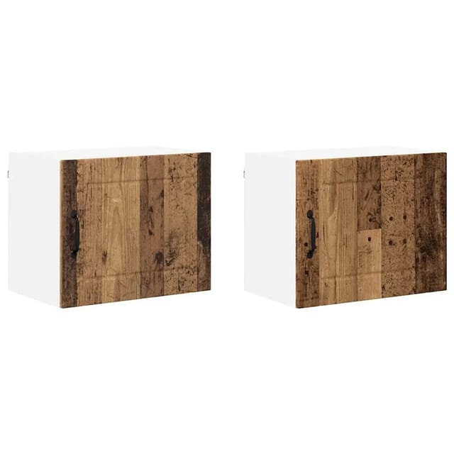 vidaXL Küchenschrank 2 Stk Altholz 50 x 31 x 40 cm Holzwerkstoff 884911