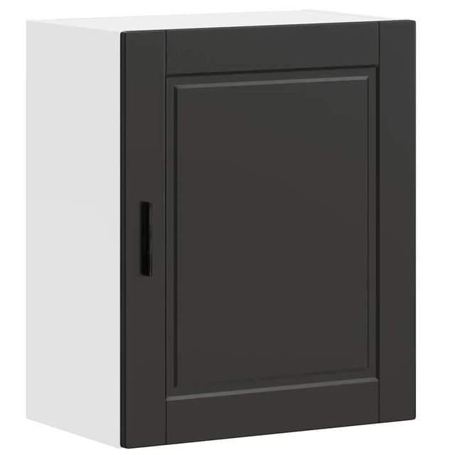 vidaXL Küchen-Hängeschrank Porto Schwarz Holzwerkstoff 854039